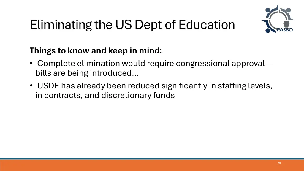 eliminating the us dept of education