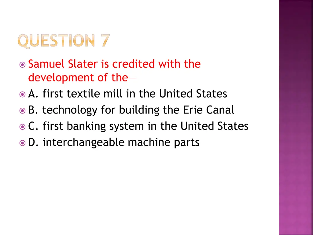 question 7