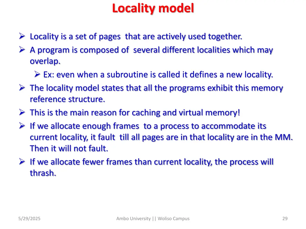 locality model