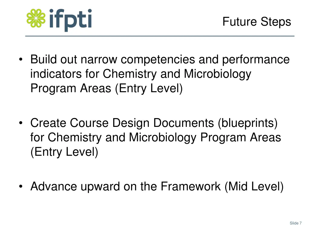 future steps
