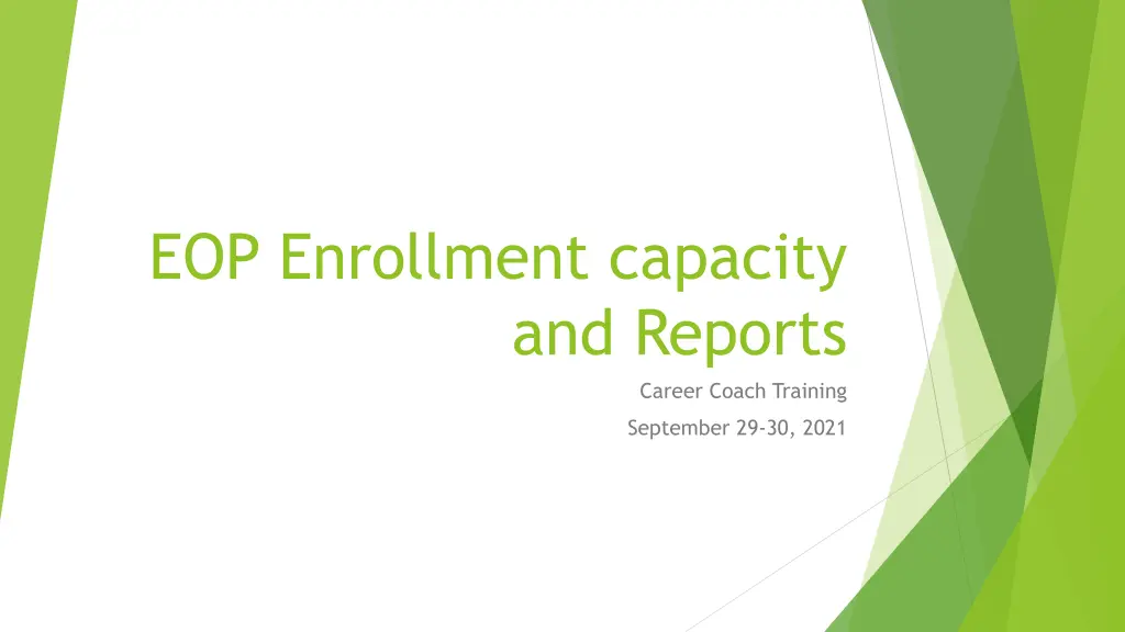 eop enrollment capacity