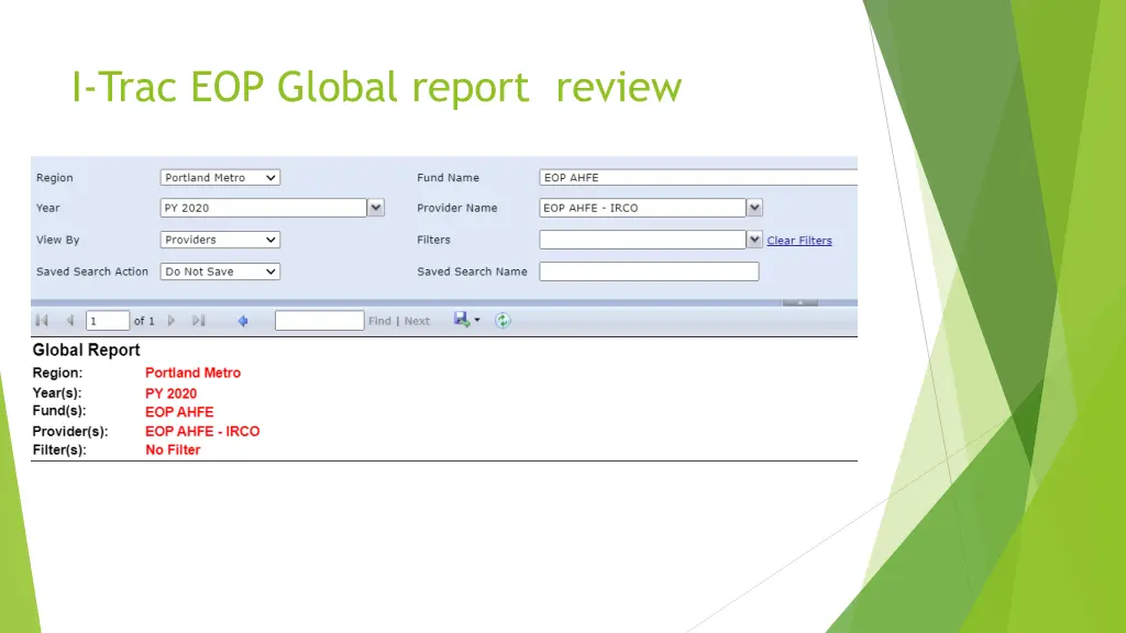 i trac eop global report review