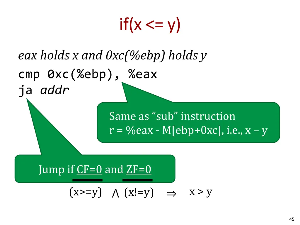 if x y