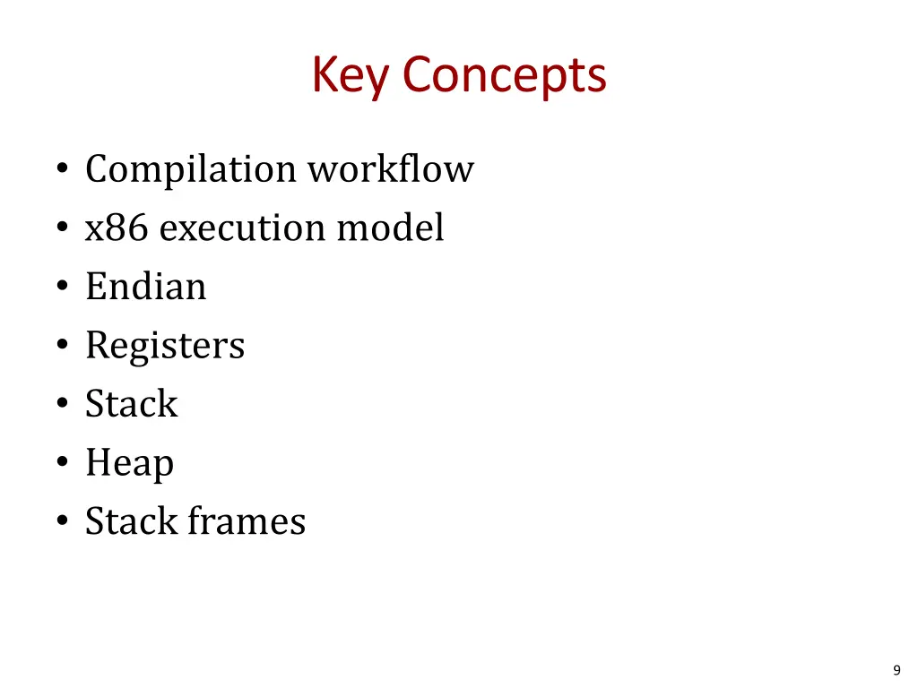 key concepts
