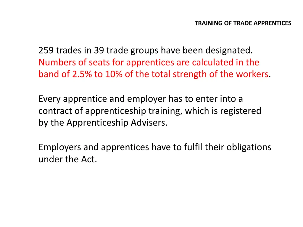training of trade apprentices 1