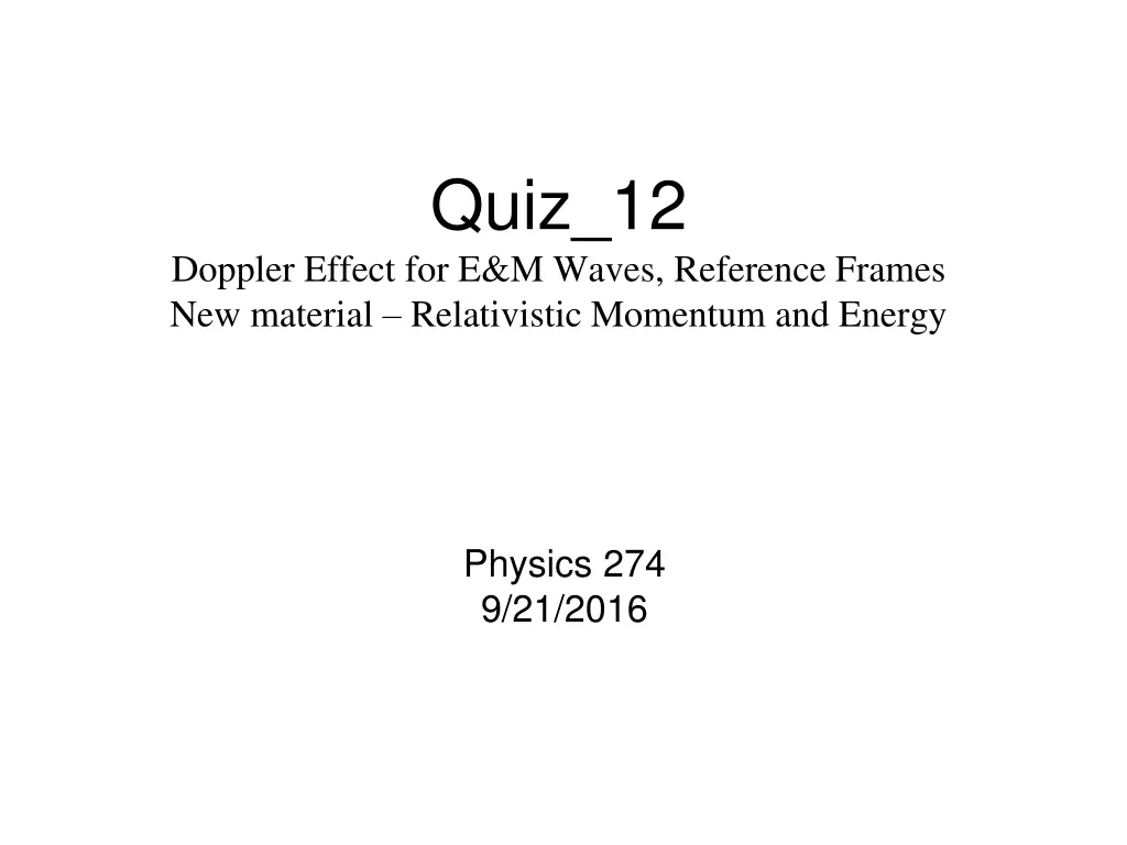 quiz 12