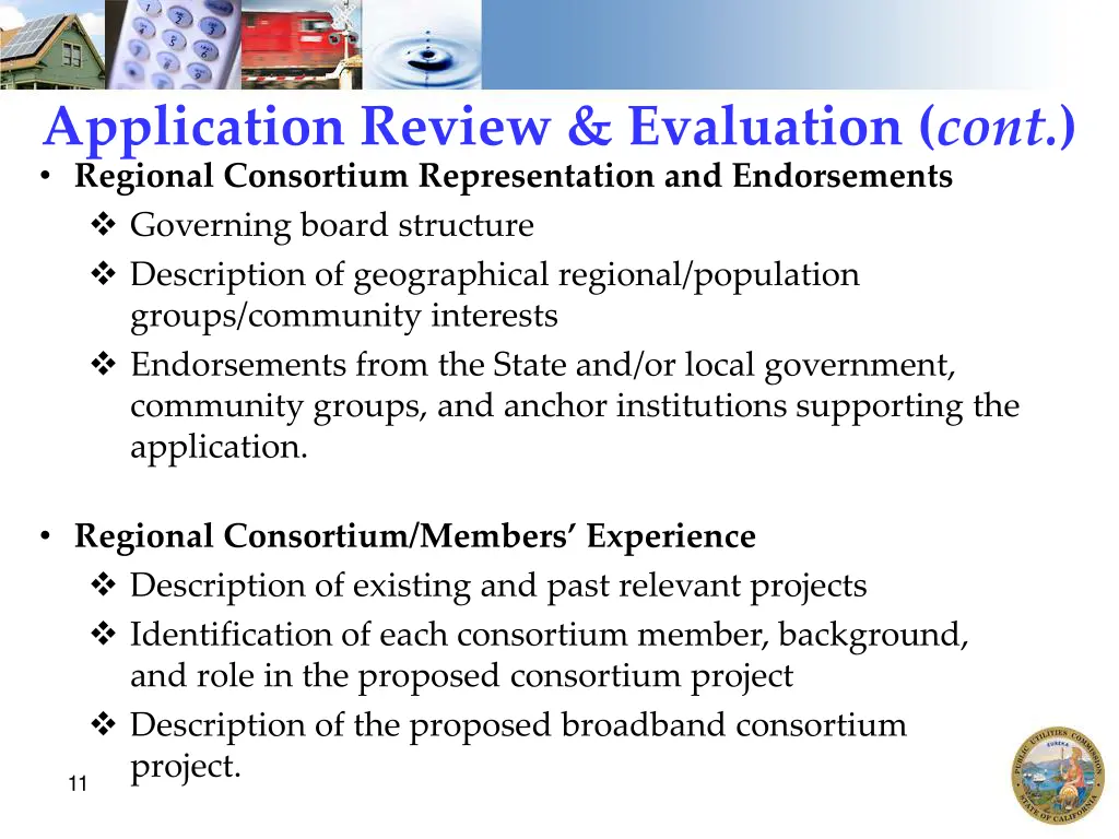 application review evaluation cont regional