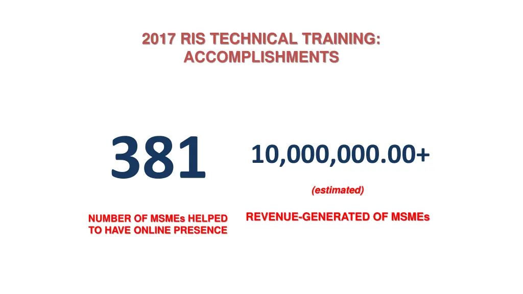 2017 ris technical training accomplishments 1
