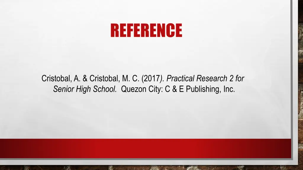 reference