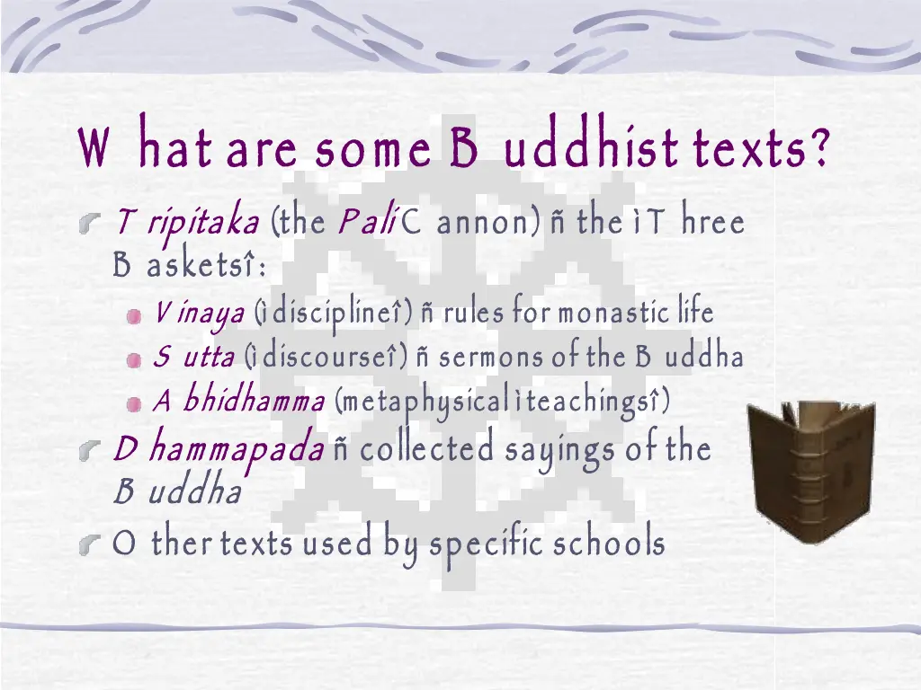 w hat are some b uddhist texts t ripitaka