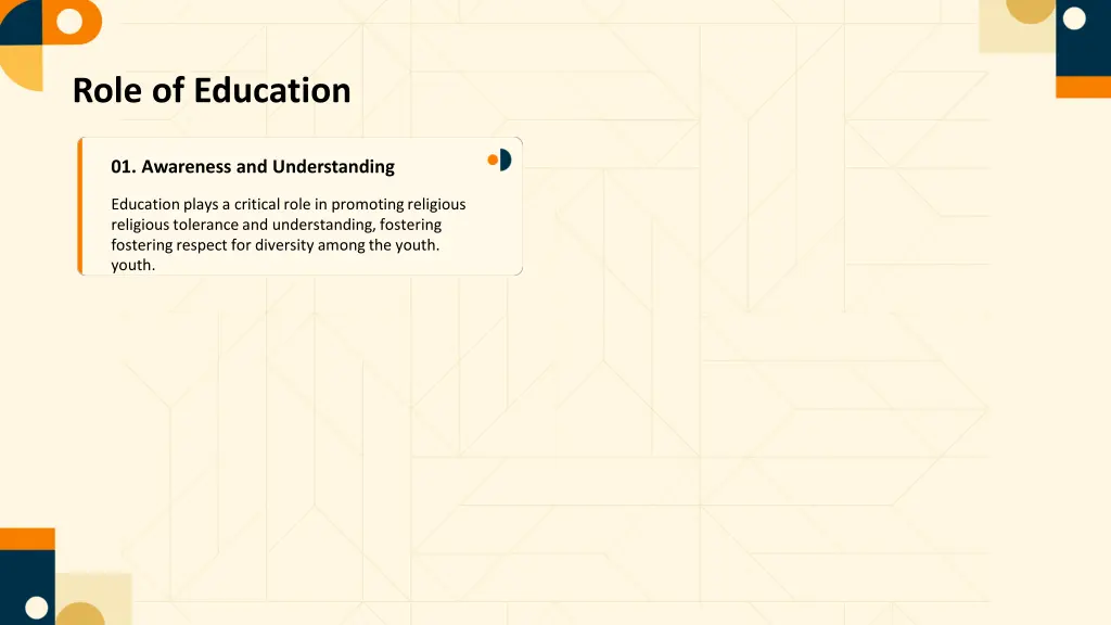 role of education