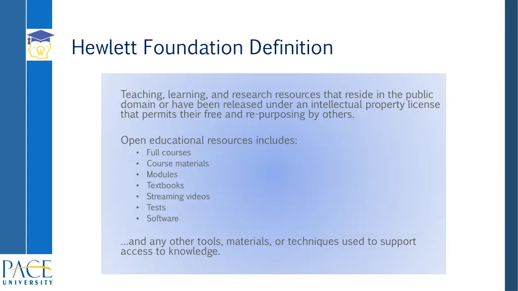 hewlett foundation definition