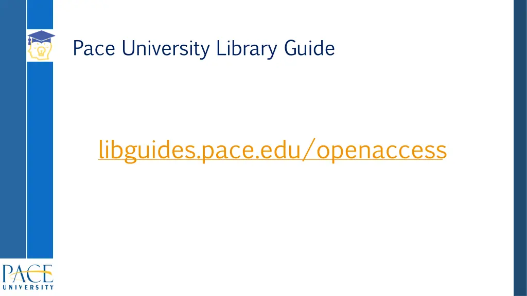 pace university library guide