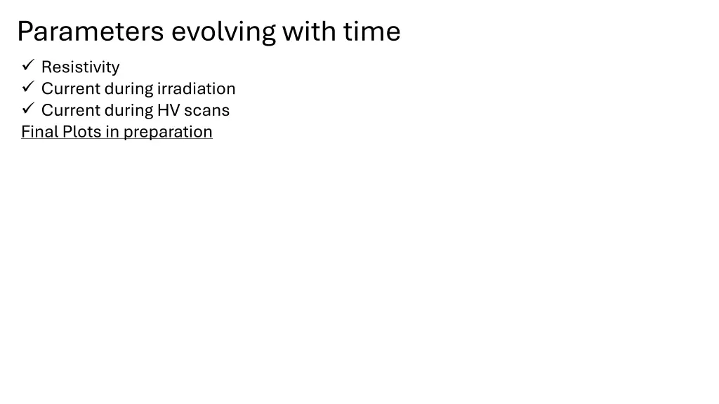 parameters evolving with time resistivity current