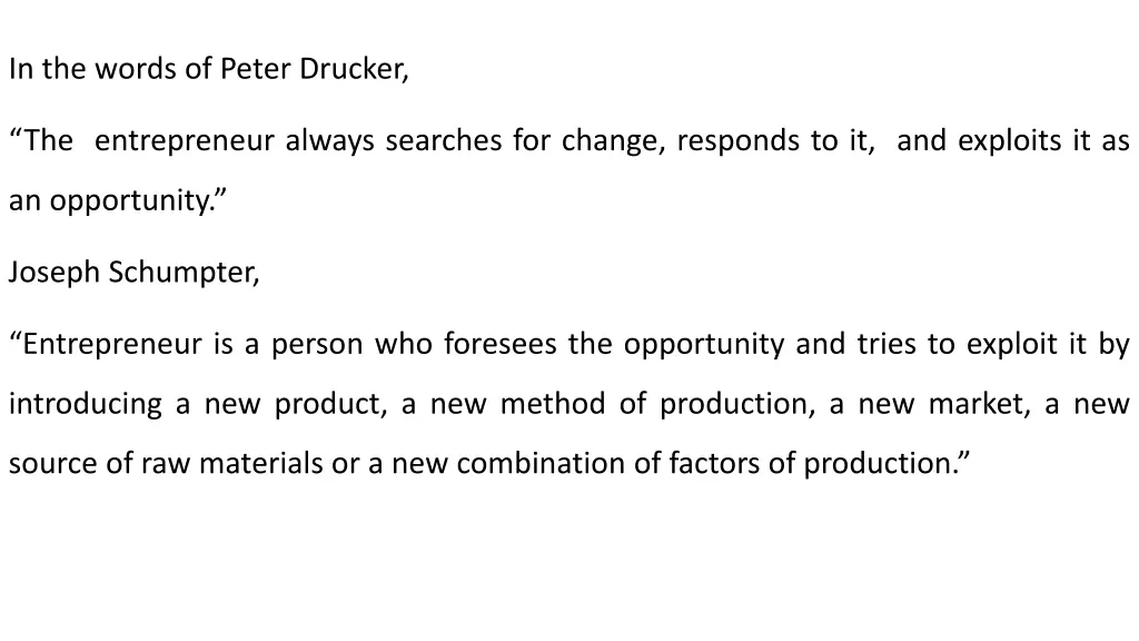 in the words of peter drucker
