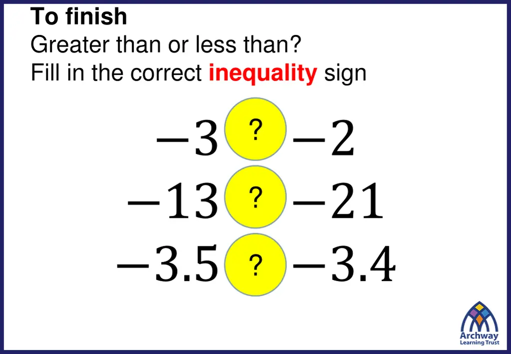 to finish greater than or less than fill