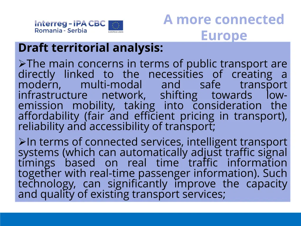 a more connected europe 3