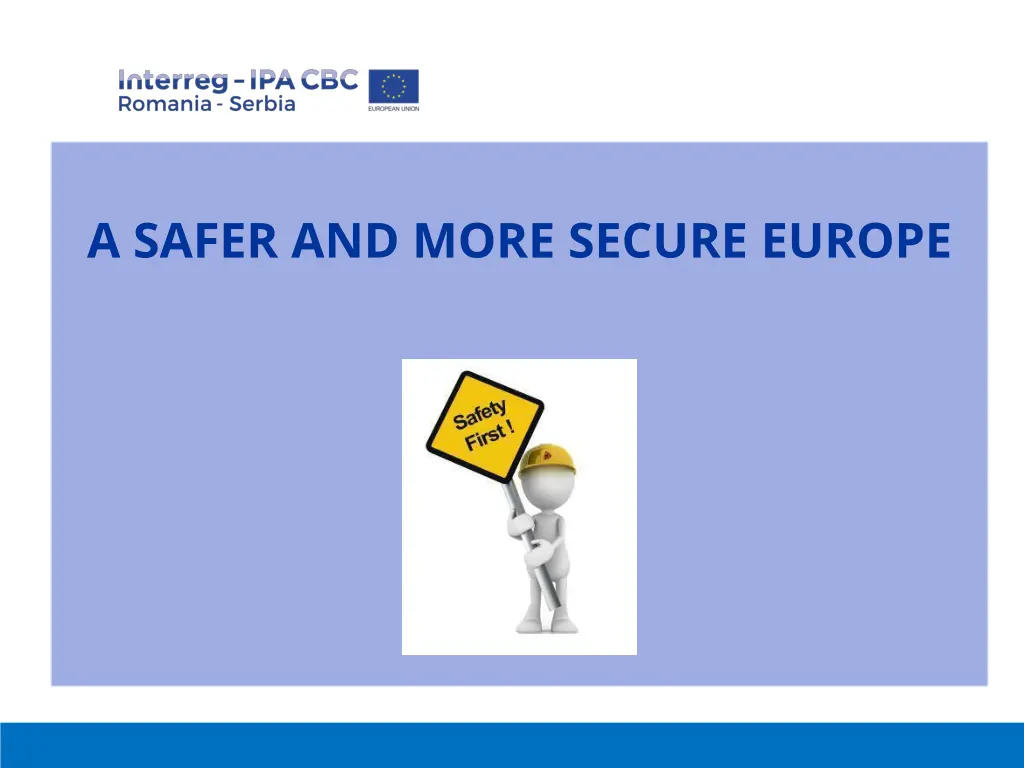 a safer and more secure europe