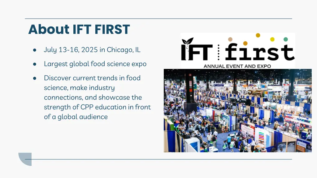 about ift first