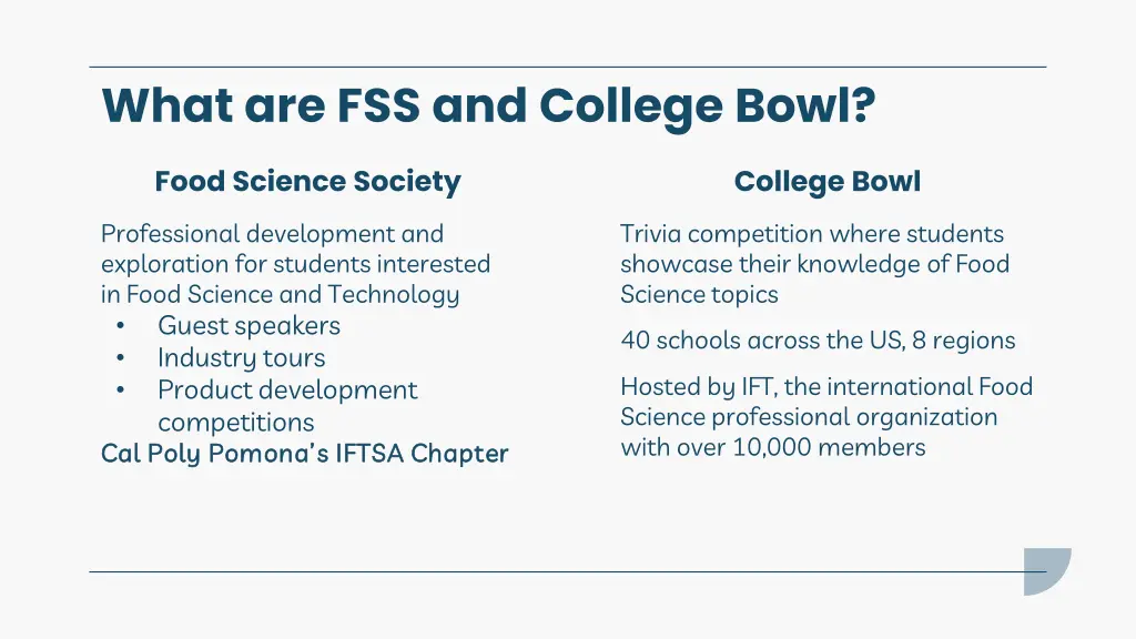 what are fss and college bowl