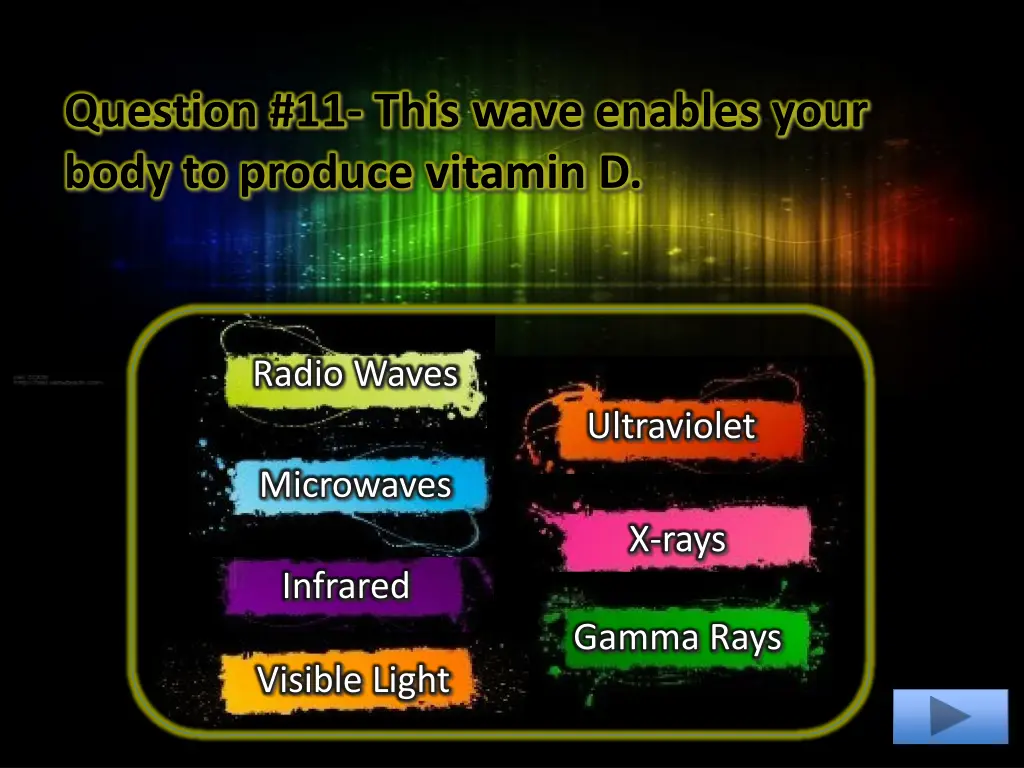 question 11 this wave enables your body