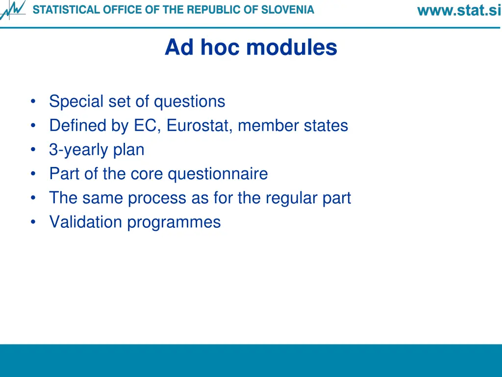 ad hoc modules