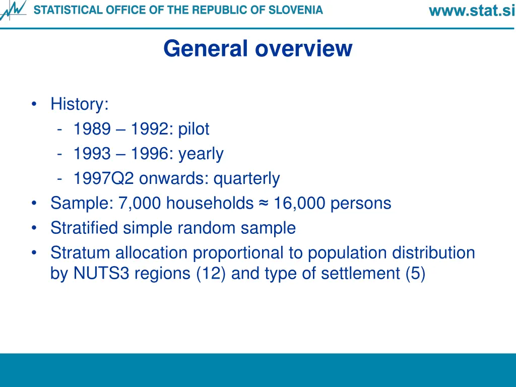 general overview