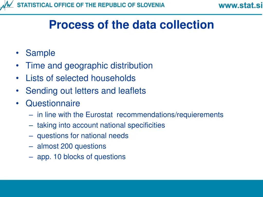 process of the data collection