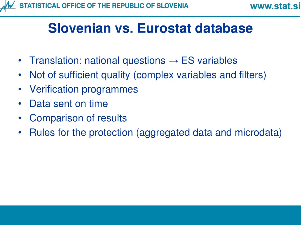 slovenian vs eurostat database