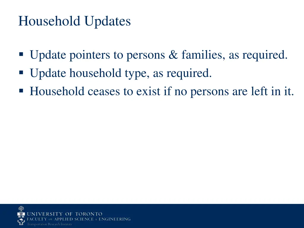 household updates