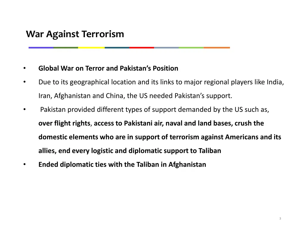 war against terrorism