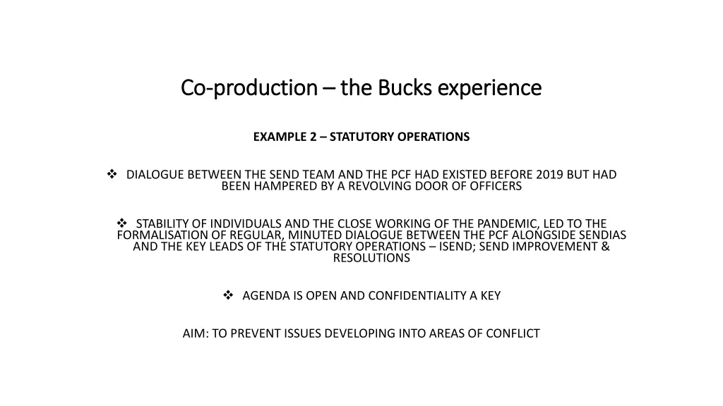 co co production production the bucks experience 3