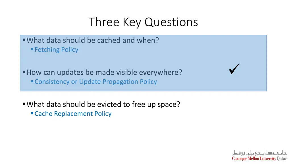three key questions