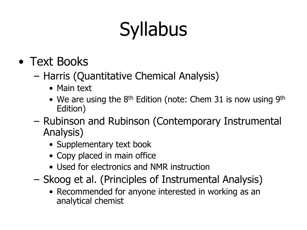 syllabus
