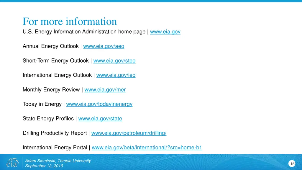 for more information u s energy information