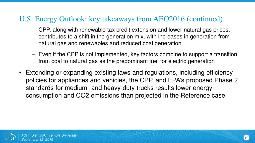 u s energy outlook key takeaways from aeo2016 2