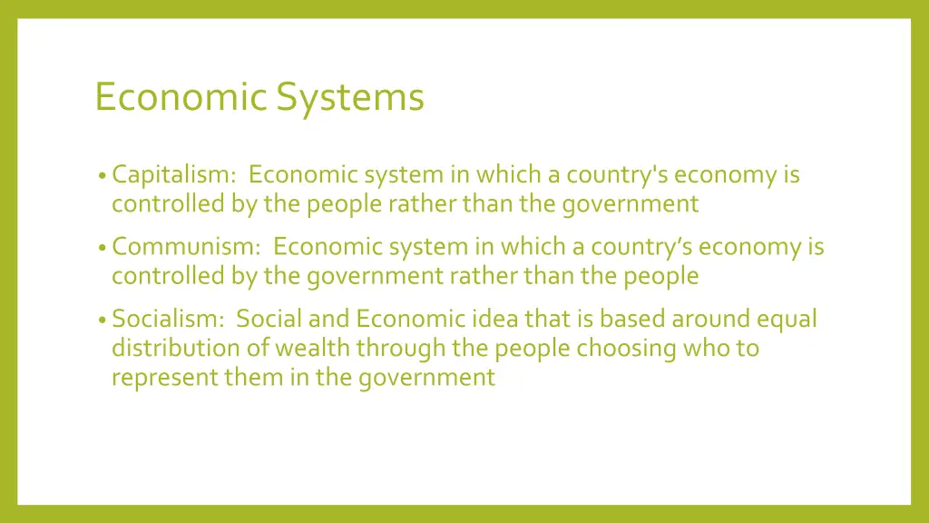 economic systems 1