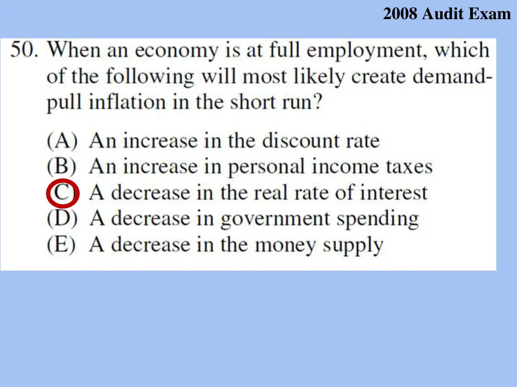 2008 audit exam 1
