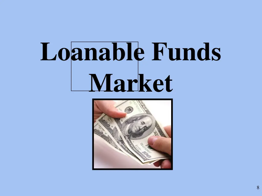 loanable funds market