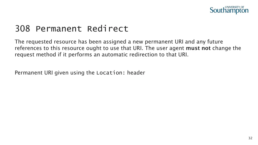 308 permanent redirect