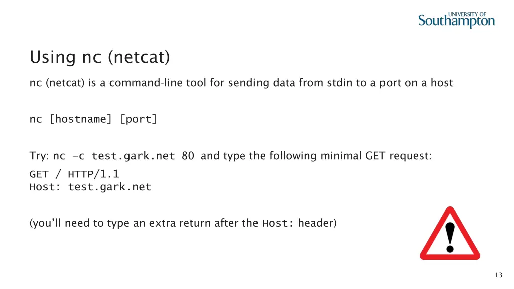 using nc netcat