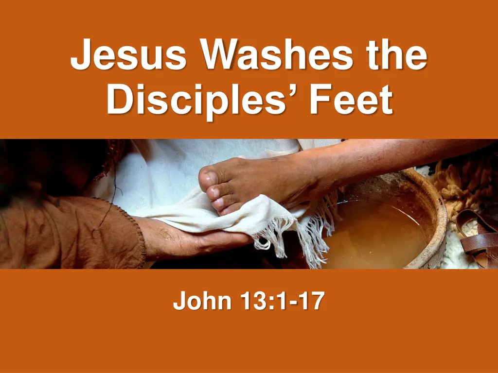 jesus washes the disciples feet