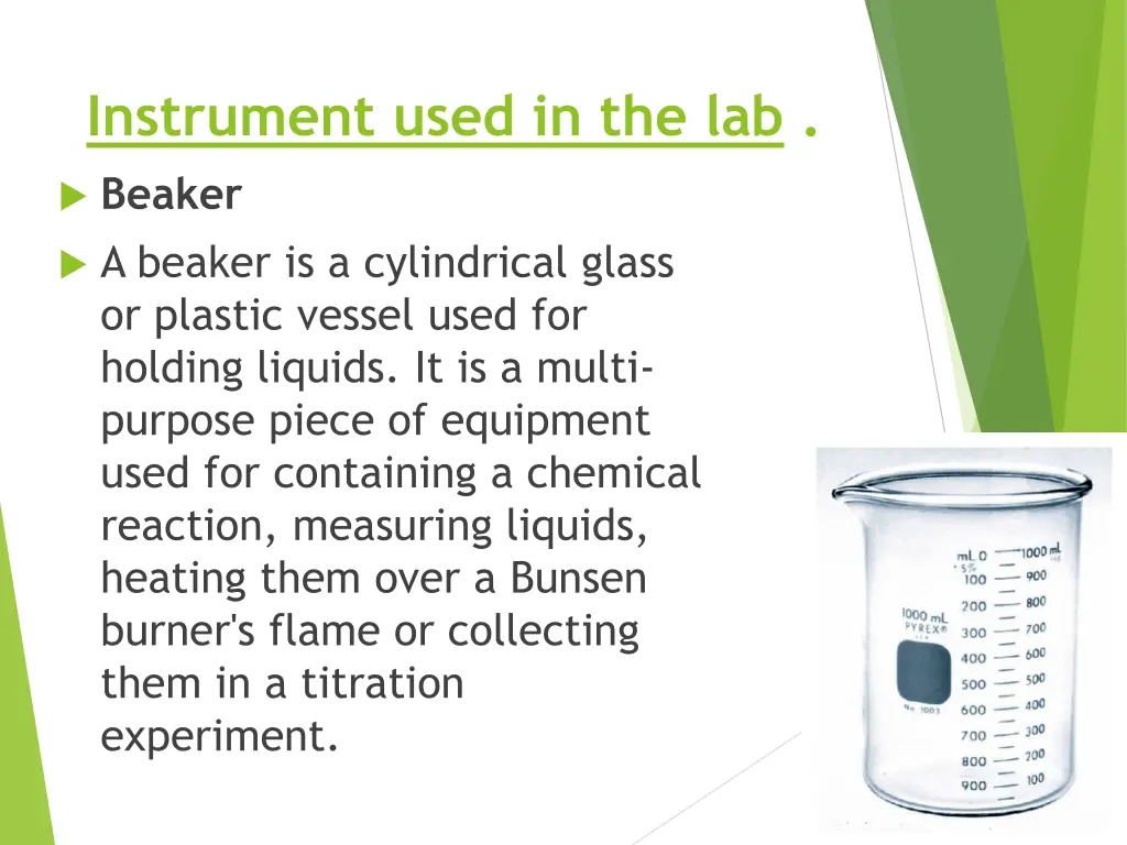 instrument used in the lab 12