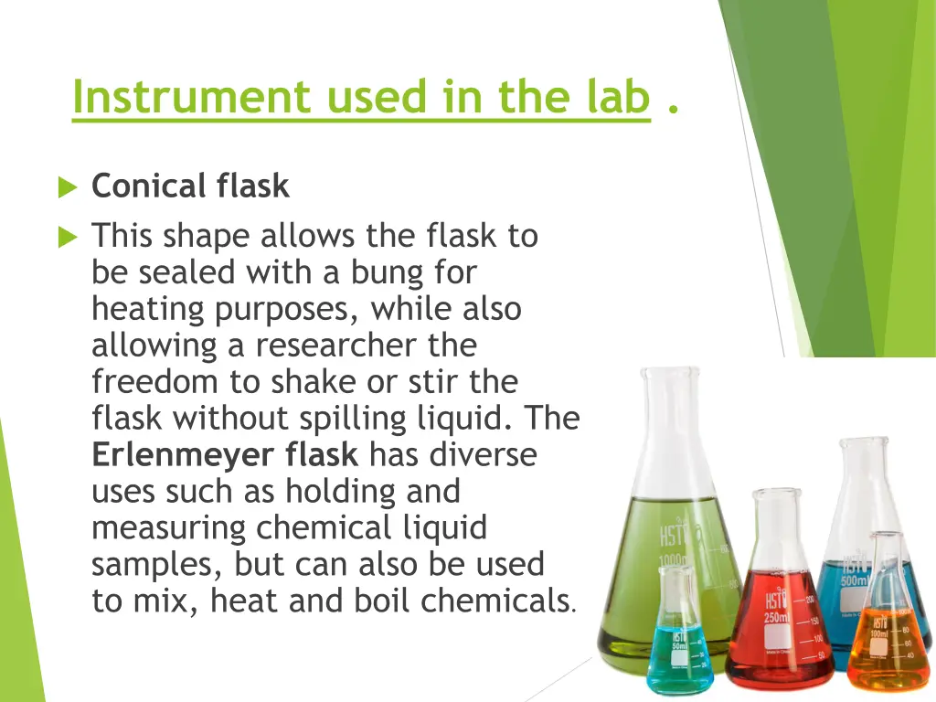instrument used in the lab 4