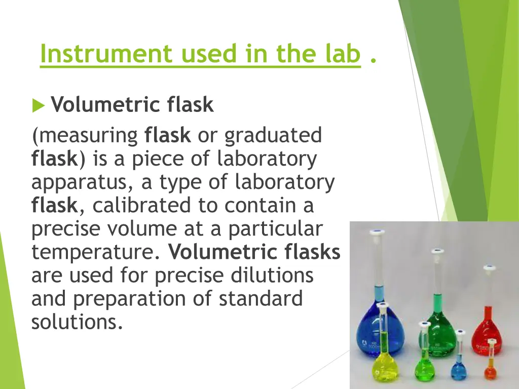 instrument used in the lab 5
