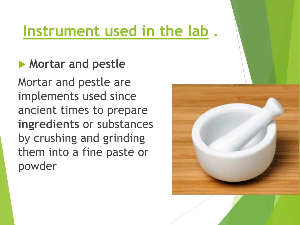 instrument used in the lab