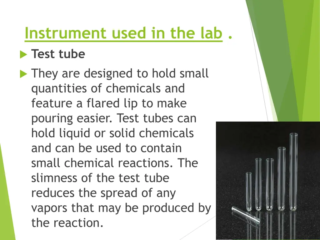 instrument used in the lab test tube they
