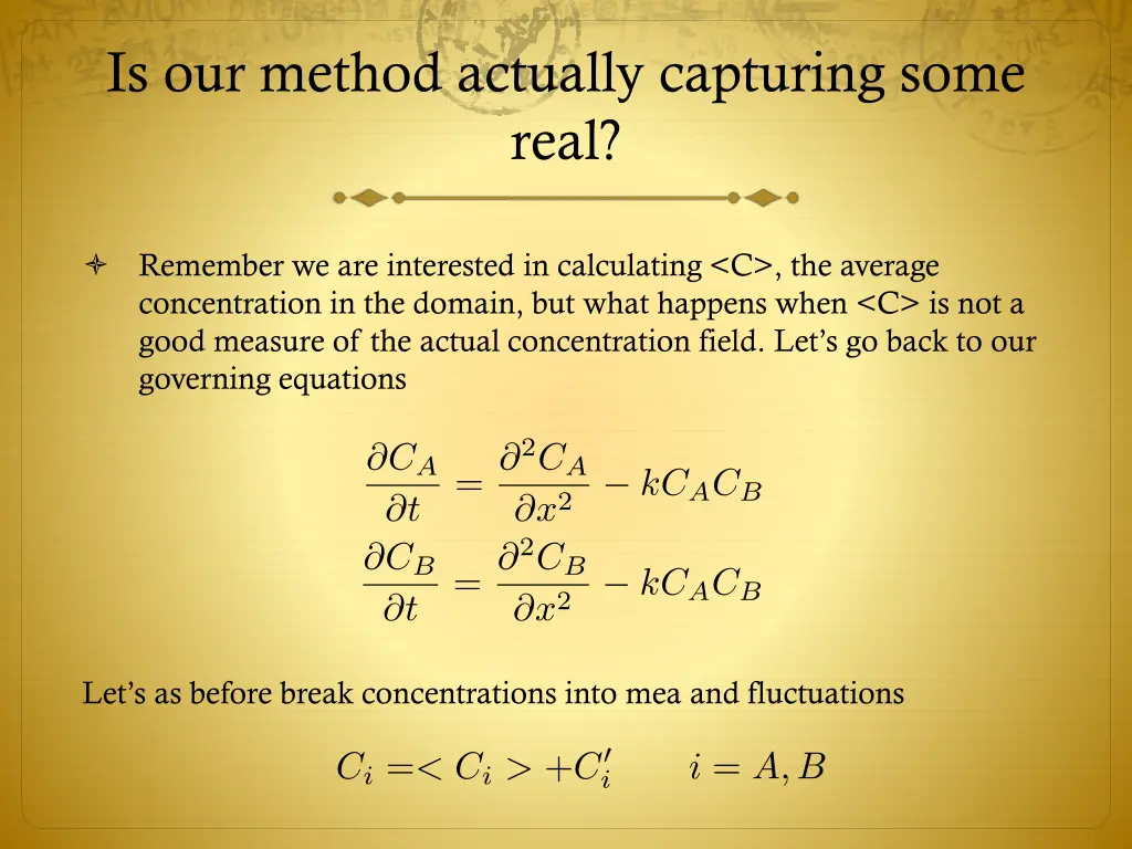 is our method actually capturing some real
