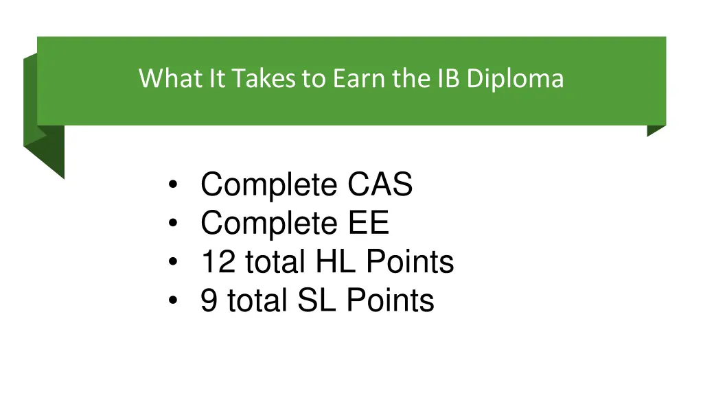 what it takes to earn the ib diploma 1