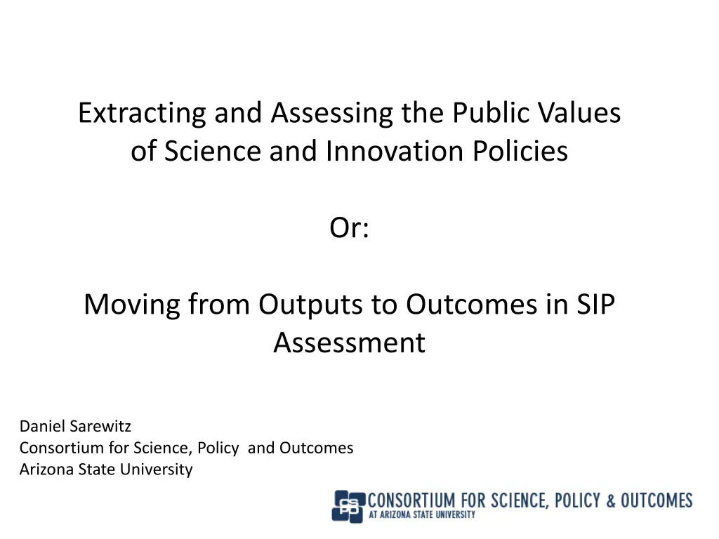 extracting and assessing the public values